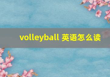 volleyball 英语怎么读